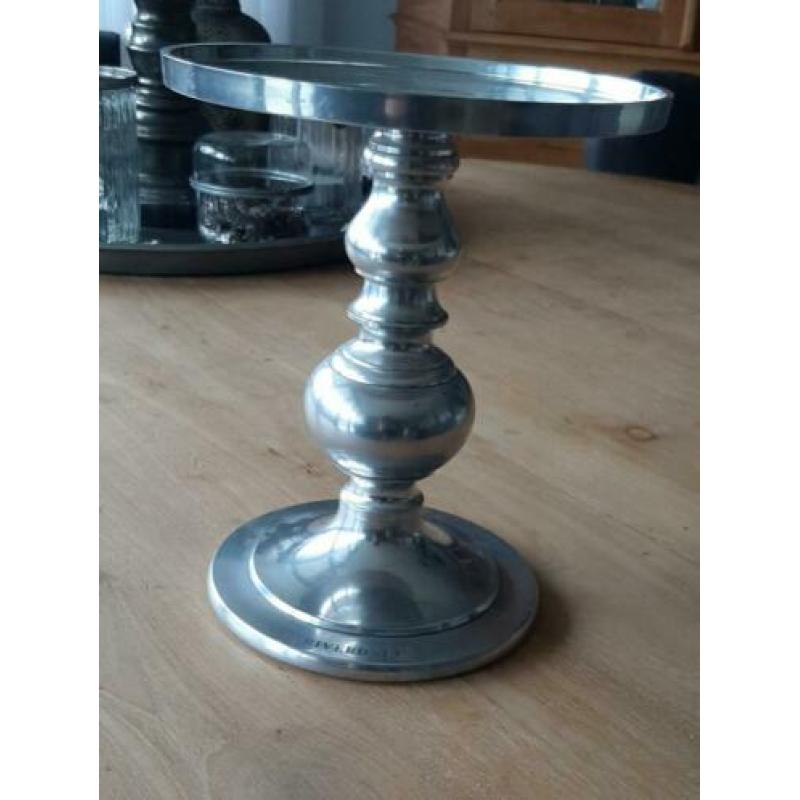 Riverdale kandelaar zilver 23 cm hoog