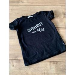 Z.g.a.n. Zwart shirt met opdruk van Pimsa, maat 86 / 92