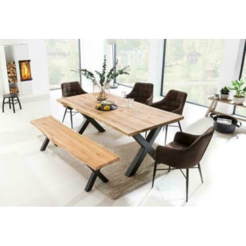 Goedkope Eiken Boomstam Tafels Eettafels SHOWROOM OPEN ACTIE