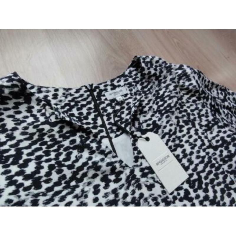 Zwarte luipaard print jurk, NIEUW van McGregor! Maat 38!