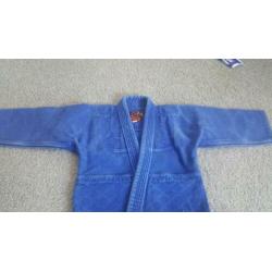 judopak BLAUW maat 140