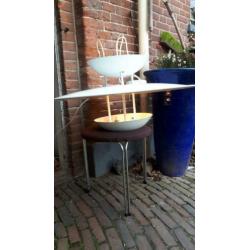 2 Agne Jacobsson 80ties Hanglamp Fata Morgana ,aluminium