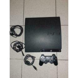 PS3 Slim 320GB Perfecte Staat!! +15 Games +Controller &Meer!
