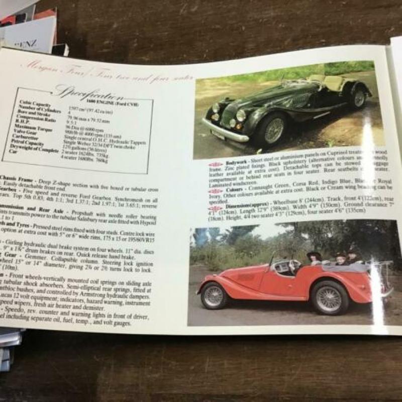 Morgan folder met prijslijst