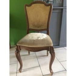 Stoel stoelen 4 stuks antiek oud Queen Ann vintage