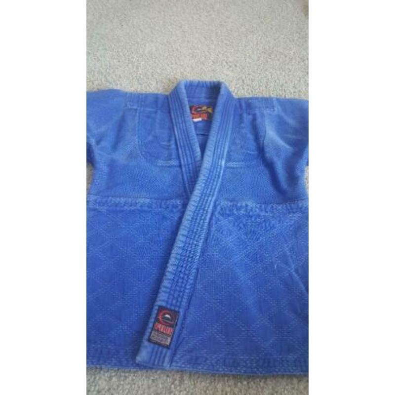 judopak BLAUW maat 140