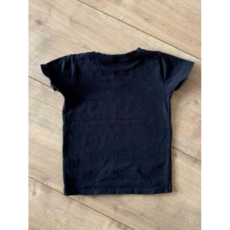 Z.g.a.n. Zwart shirt met opdruk van Pimsa, maat 86 / 92