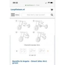 Bandits & Angels - Smart bike 4in1 groen