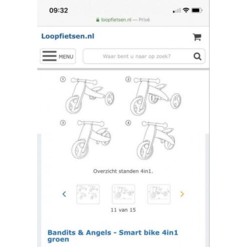 Bandits & Angels - Smart bike 4in1 groen