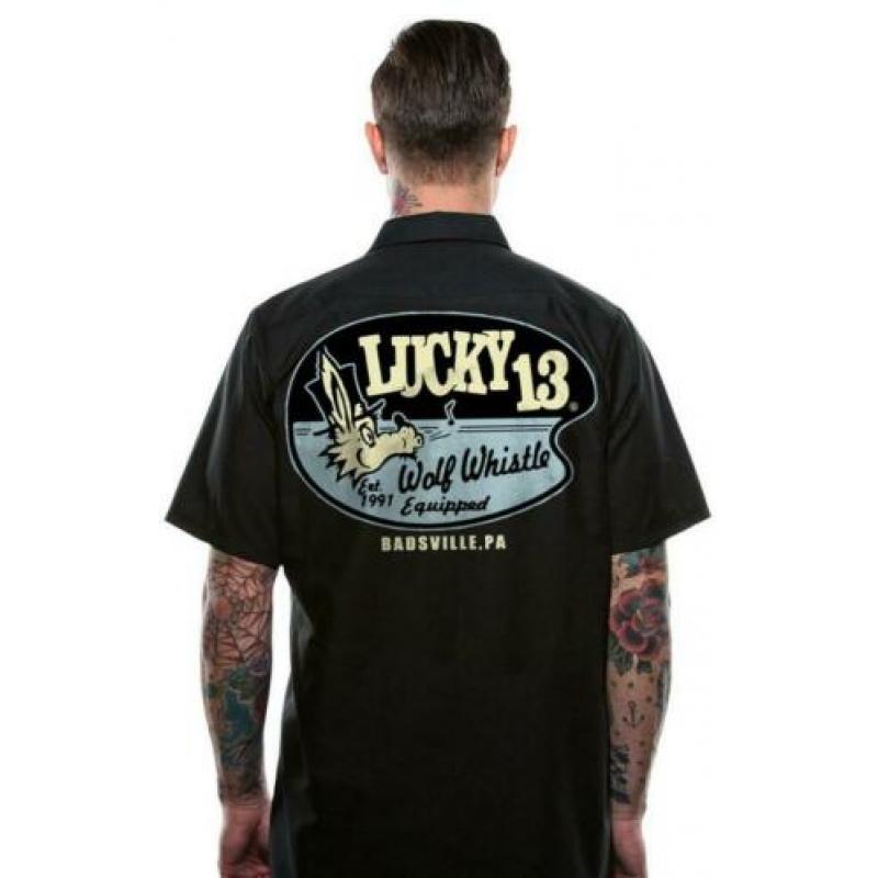 Lucky 13 workshirt wolf whistle rockabilly