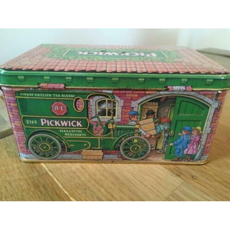 Prachtig Pickwick theeblik / trommel Pickwick huis / winkel