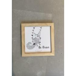 Bloomingville lijstjes + haakjes voor de babykamer