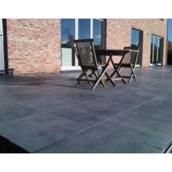 Chinees hardsteen / Blue Limestone terrastegels 60x60 cm