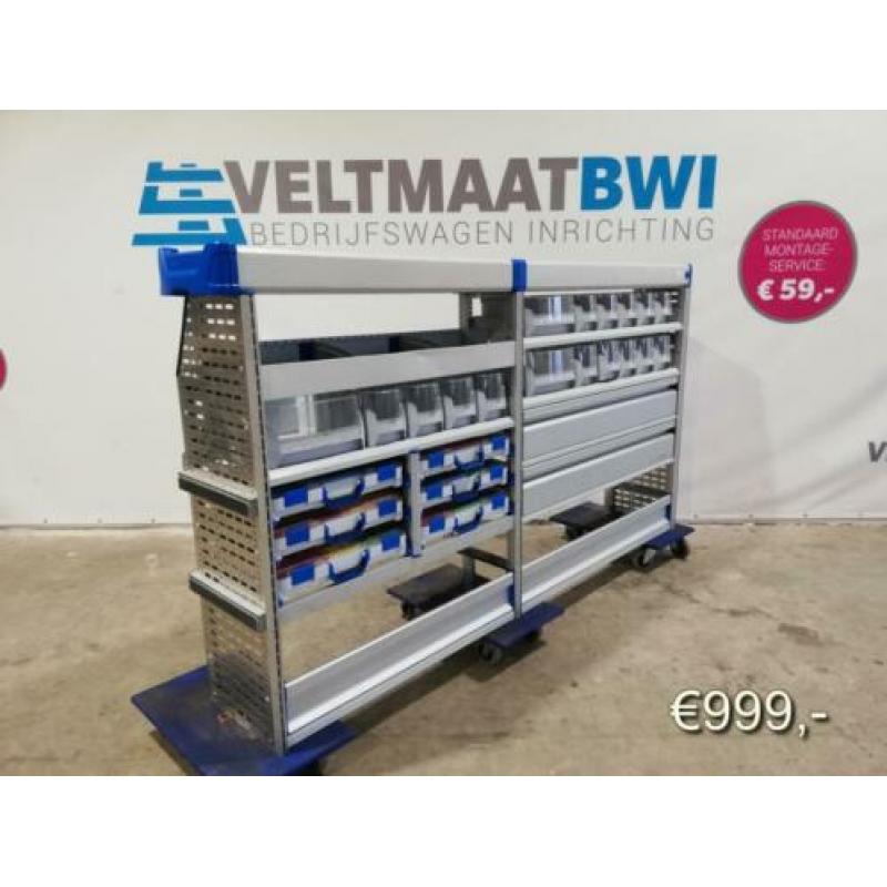 sortimo bedrijfswageninrichting koffers bakken bestelbus bus