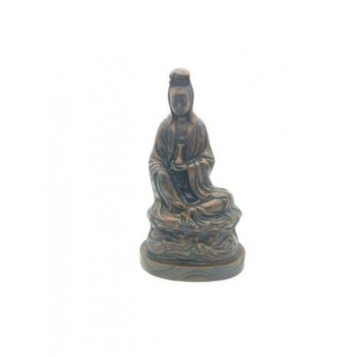 Chinees houten beeld 23cm hoog ebben hout