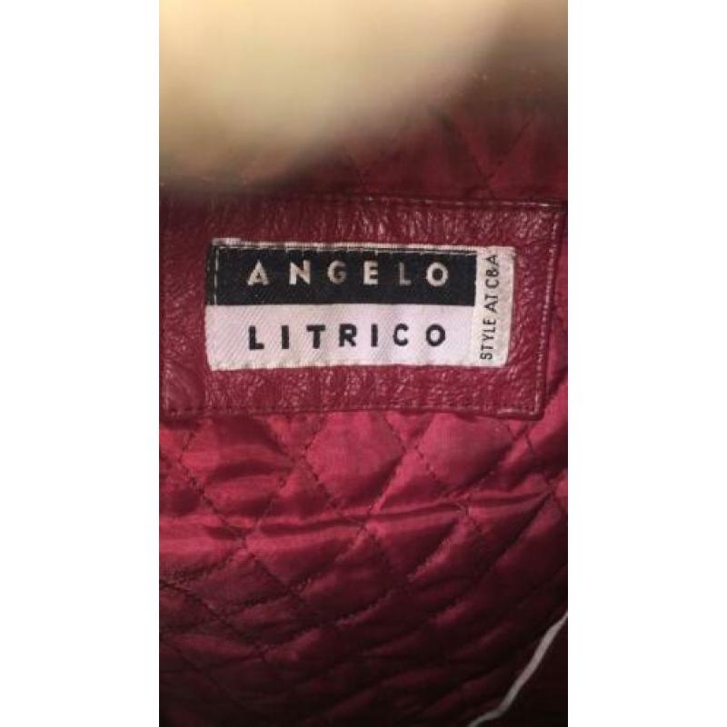 leren jack merk angelo litrico maat l