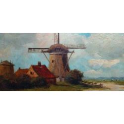 H.A. Willenborg landschap antiek oud schilderij