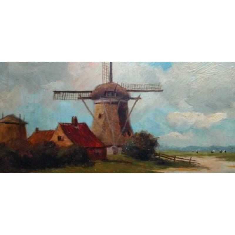 H.A. Willenborg landschap antiek oud schilderij