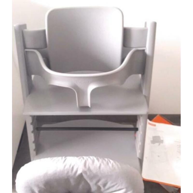 Storm grey Stokke tripp trapp meegroeistoel+newborn+babyset