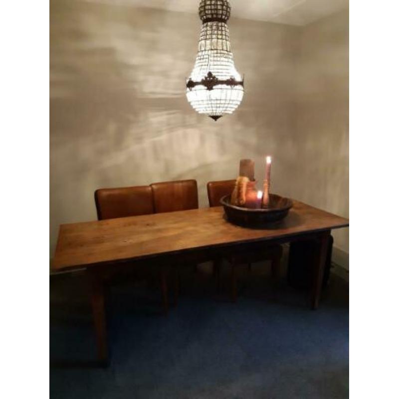 mooie landelijke kloostertafel boerentafel (eiken)