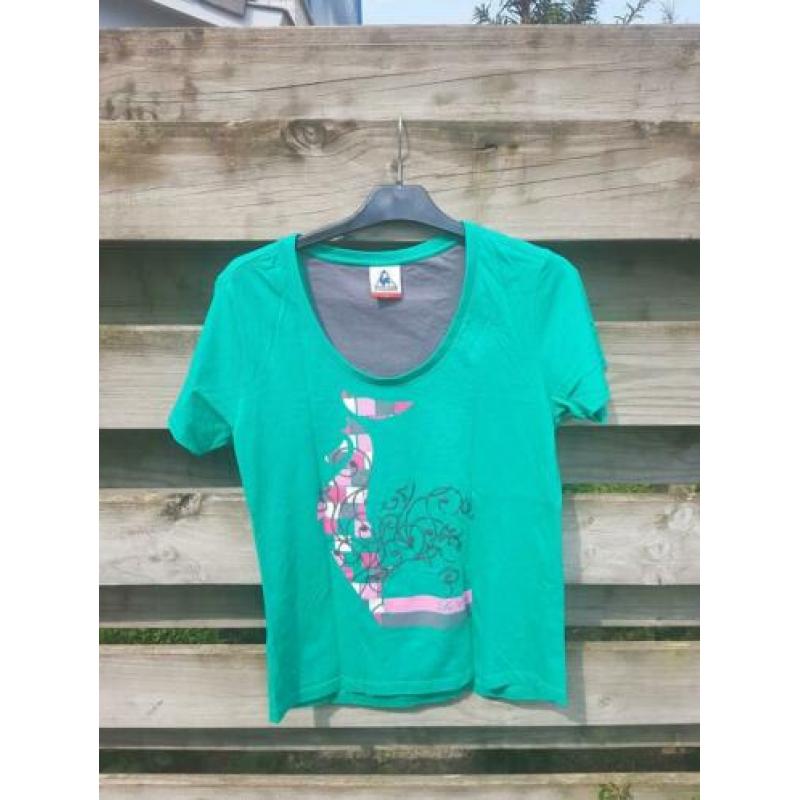 Groen le coq sportief t-shirt maat XL NIEUW