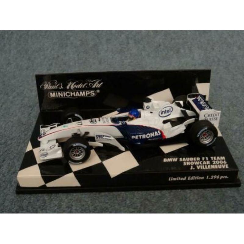 F1 BMW Sauber showcar 2006 Villeneuve 1:43 Minichamps