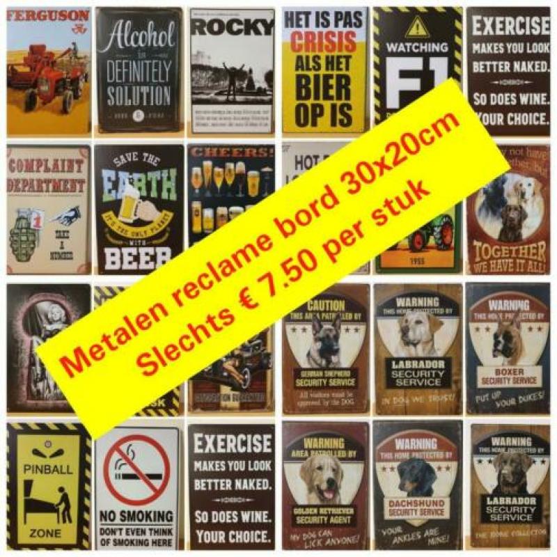 Route 66 wood reclamebord wandbord van metaal cafe bar 30x20