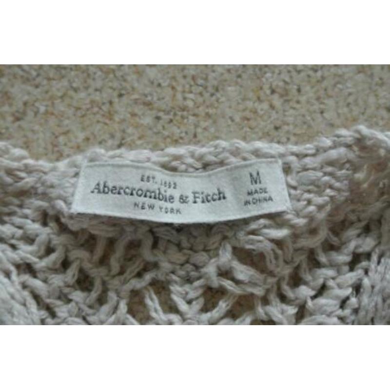 abercrombie & fitch top M gehaakt beige erg leuk