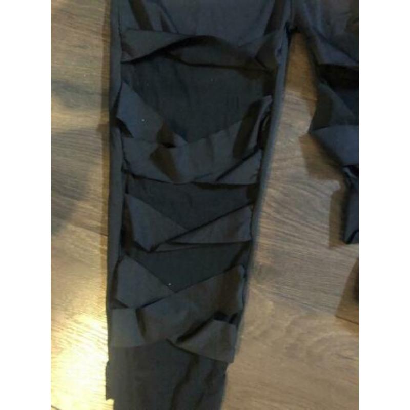 Als NIEUW: stoere punk, rocker legging ca maat 152