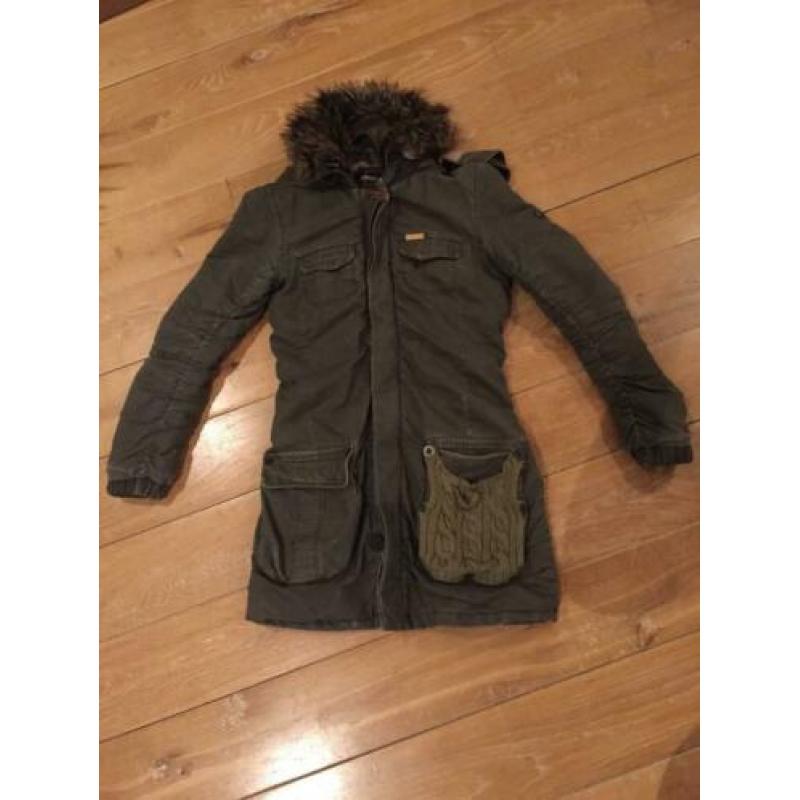 Groene winterjas (dames)