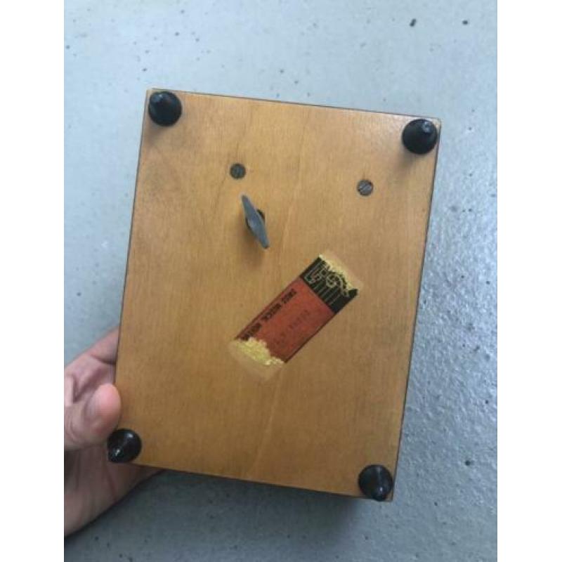 Prachtig antieken houten muziekdoos