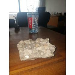 Cluster Bergkristal met honingcalciet 800 gram (bieden)