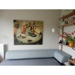 luxe replica op canvas Jeroen Bosch zangers & musici in ei