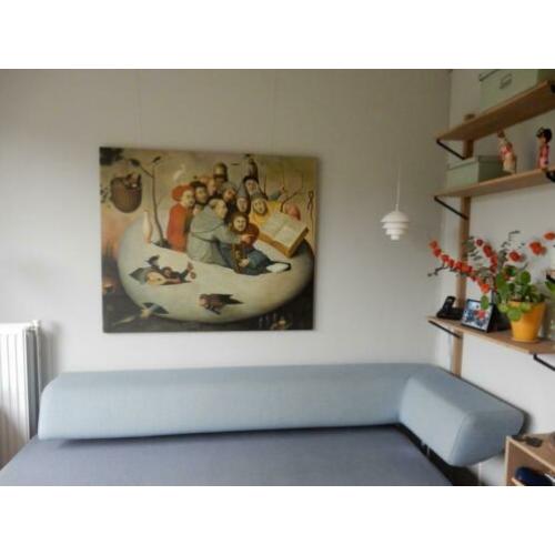 luxe replica op canvas Jeroen Bosch zangers & musici in ei