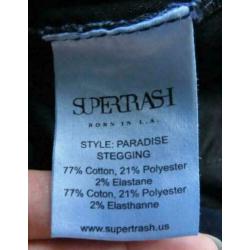 Supertrash blauwe paradise stegging jeans W27 L34
