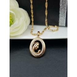 ?XGold? 18 karaat goldplated ketting met medaillon 0502002