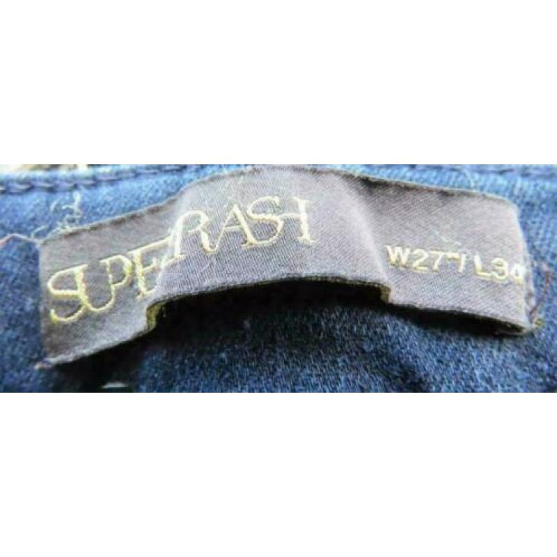 Supertrash blauwe paradise stegging jeans W27 L34