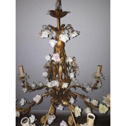 8-Arms Gold Leaf Kroonluchter