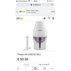 Philips onion chef chopper nieuw in de dos