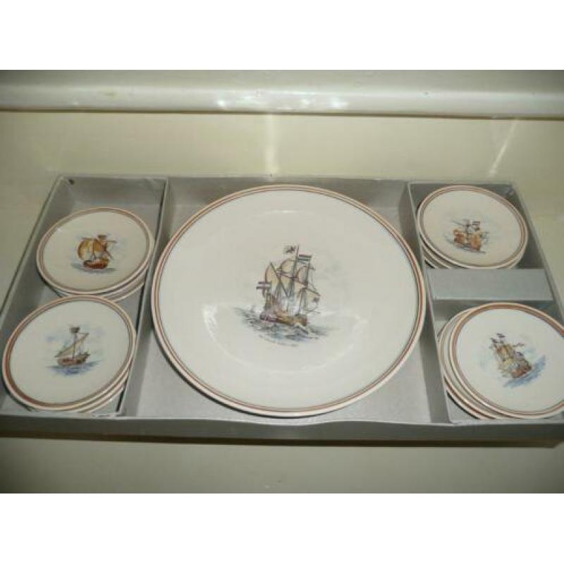Vintage Petit four stel, Rijn Schelde Verolme Holland.