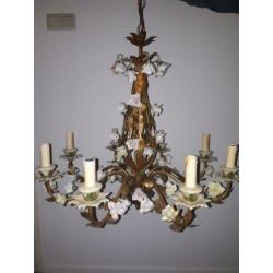 8-Arms Gold Leaf Kroonluchter