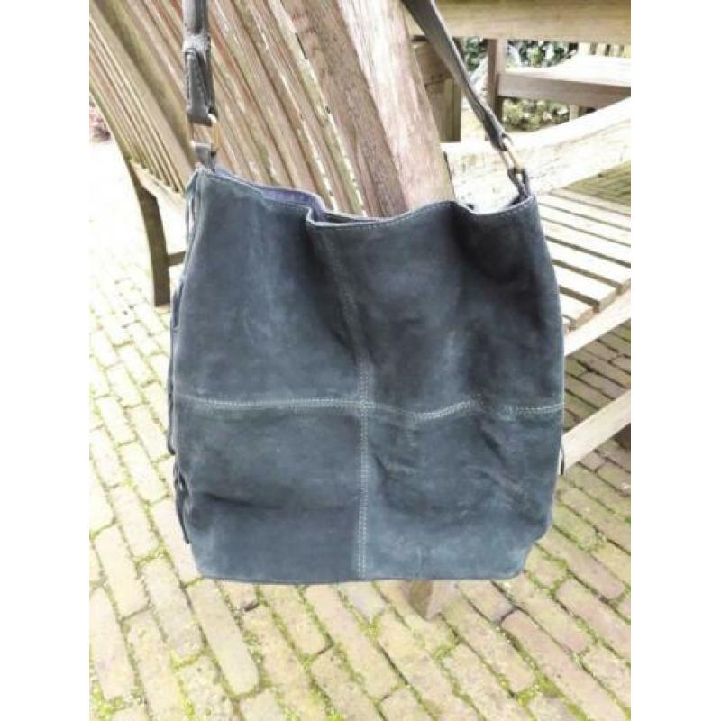 bijenkorf LEREN TAS SUEDE MANG0 leer fringles boho ibiza