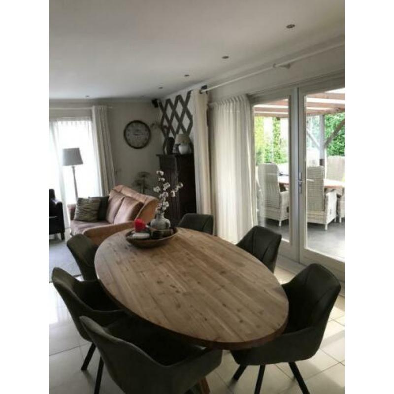 eetkamerstoelen Olijfgroen