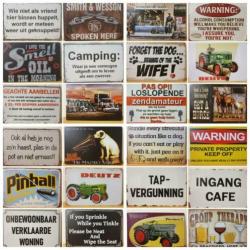 Route 66 wood reclamebord wandbord van metaal cafe bar 30x20