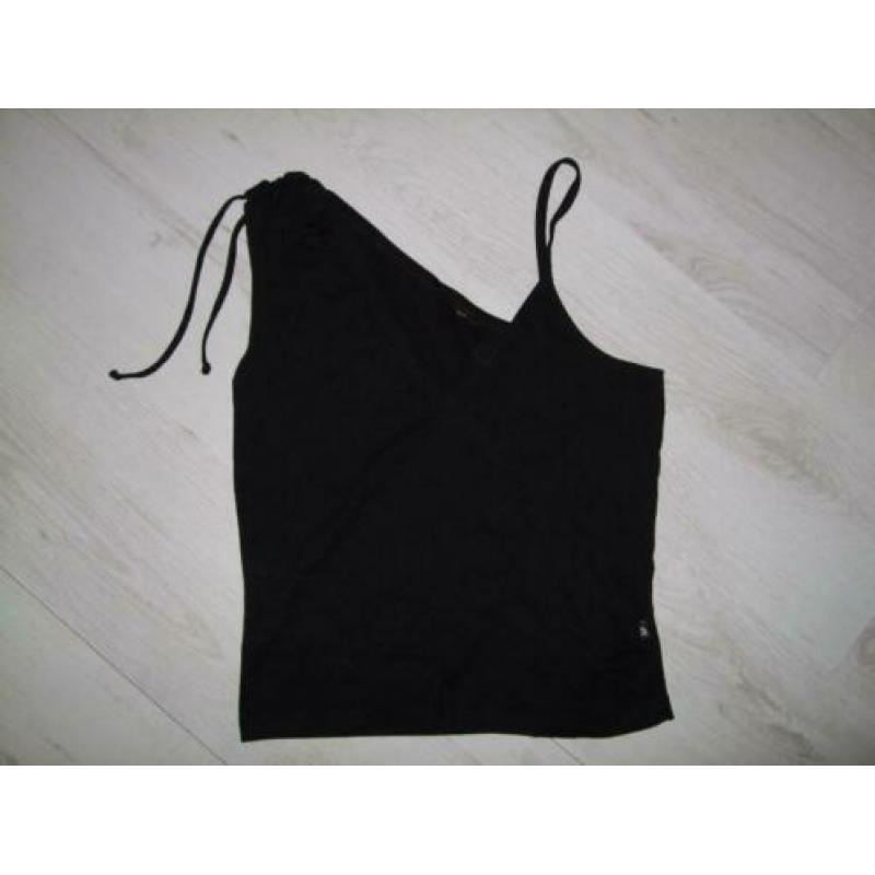 zgan zwarte top maat M van viscose van Wonder Woman