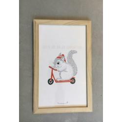 Bloomingville lijstjes + haakjes voor de babykamer