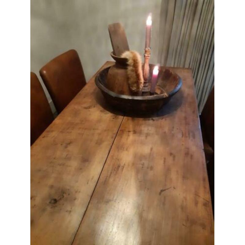 mooie landelijke kloostertafel boerentafel (eiken)