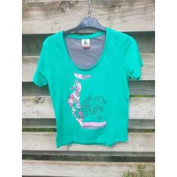 Groen le coq sportief t-shirt maat XL NIEUW