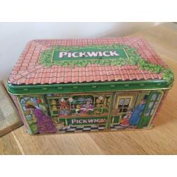 Prachtig Pickwick theeblik / trommel Pickwick huis / winkel