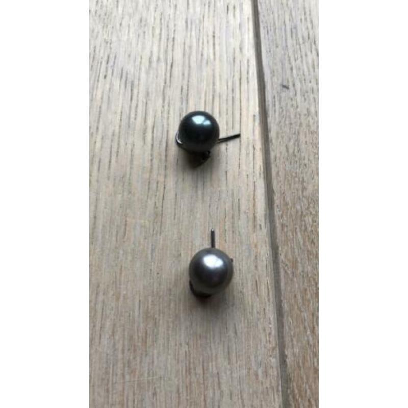 Originele parelketting & oorbellen van Robert Wan Tahiti